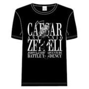 ジョジョの奇妙な冒険 CAESAR A.ZEPPELI Tシャツ [ブラック S]