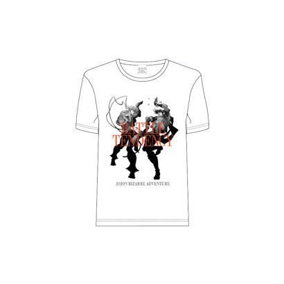 ジョジョの奇妙な冒険 JOSEPH&CAESAR Tシャツ [ホワイト M]