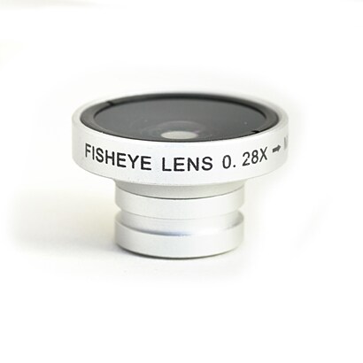 SCOOP LENS  KTDF-CM-028SV [フィッシュアイ&マクロ0.28×マグネット式 シルバー]
