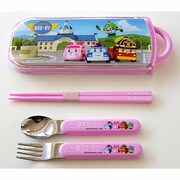 ロボカーポリー スライド式トリオセット ピンク