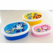 ロボカーポリー シール容器 3Pセット