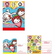 KTN-MN-DT おさわり探偵なめこ栽培キット×ハローキティ ミニメモ ドット [キャラクターグッズ]