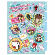 KTN-5IC-WP おさわり探偵なめこ栽培キット×ハローキティ 5インデックスクリアファイル ワッペン [キャラクターグッズ]