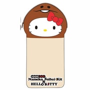 KTN-NP-KT おさわり探偵なめこ栽培キット×ハローキティ ヌイグルミペンポーチ キティ [キャラクターグッズ]