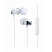 iPhone5/iPod/iPad対応 ダイナミック型 インナーイヤーヘッドホン ホワイト TH-ECSP301WWH