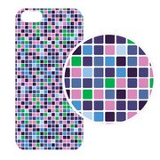 J-04549-1 [iPhone5用 プラハードケース モザイクアソート ブルー]