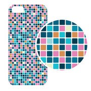J-04549-3 [iPhone5用 プラハードケース モザイクアソート ピンクBL]