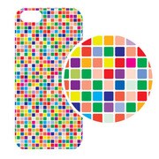 J-04549-4 [iPhone5用 プラハードケース モザイクアソート イエロー]