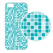 J-04549-8 [iPhone5用 プラハードケース モザイクアソート ライトブルー]