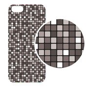 J-04549-9 [iPhone5用 プラハードケース モザイクアソート グレーBR]
