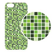 J-04549-21 [iPhone5用 プラハードケース モザイクアソート グリーン]