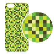 J-04549-22 [iPhone5用 プラハードケース モザイクアソート グリーンモザイク]