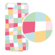J-04549-28 [iPhone5用 プラハードケース モザイクアソート パステルモザイク]