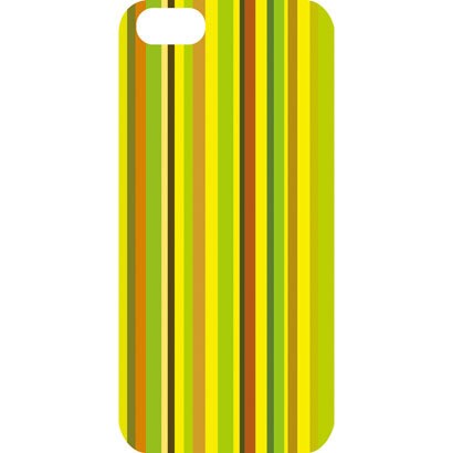 J-04551-3 [iPhone5用 プラハードケース ストライプアソート イエロー]