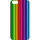 J-04551-8 [iPhone5用 プラハードケース ストライプアソート レインボー]