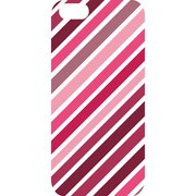 J-04557-2 [iPhone5用 プラハードケース ボーダーアソート レトロピンク]