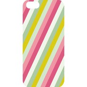 J-04557-3 [iPhone5用 プラハードケース ボーダーアソート パステルピンク]