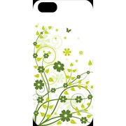 J-04552-4 [iPhone5用 プラハードケース フラワーアソート アイビー]