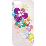 J-04552-5 [iPhone5用 プラハードケース フラワーアソート クローバー]