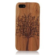J-04528-2 [iPhone5用 ウッドハードケース スライド式 ツリー]