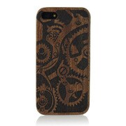 J-04533-4 [iPhone5用 ウッドハードケース はめ込み式 歯車]
