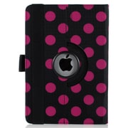 iPad mini PUレザーケース360° ドット ブラック＋マゼンタ J-04541-3