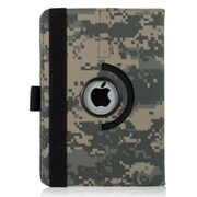 iPad mini PUレザーケース360° カモフラージュ ライトイエローグリーン J-04536-2