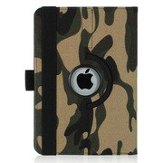 iPad mini PUレザーケース360° カモフラージュ イエロー+ブラウン J-04536-4
