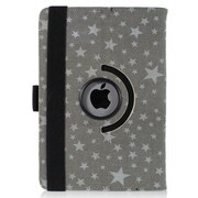 iPad mini PUレザーケース360° スモールスター グレー J-04537-1