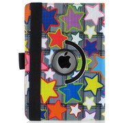 iPad mini PUレザーケース360° スターアソート グレー J-04538-4