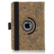 iPad mini PUレザーケース360° コルク柄 イエロー+グリーン J-04522-3