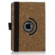 iPad mini PUレザーケース360° コルク柄 イエロー J-04522-4