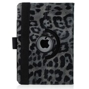 iPad mini PUレザーケース360° レオパード グレー J-04526-1