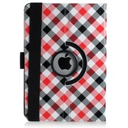 iPad mini PUレザーケース360° ギンガムチェック レッド+ホワイト J-04525-2