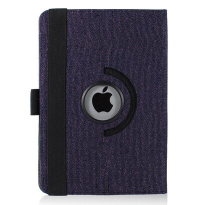 iPad mini PUレザーケース360° 総柄シリーズ ダークブルー J-04540-4