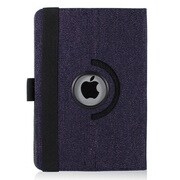 iPad mini PUレザーケース360° 総柄シリーズ ダークブルー J-04540-4
