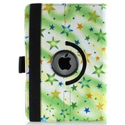 iPad mini PUレザーケース360° 総柄シリーズ グリーンスター J-04540-10