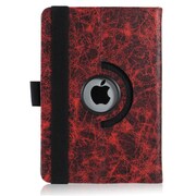 iPad mini PUレザーケース360° 総柄シリーズ レッド J-04540-11