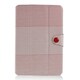 iPad mini PUレザーケース ハニカムボーダー レッド J-04213-2