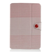 iPad mini PUレザーケース ハニカムボーダー レッド J-04213-2