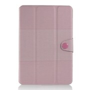 iPad mini PUレザーケース ハニカムボーダー ピンク J-04213-6