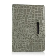 iPad mini PUレザーケース ワニ柄 グレー J-04278-2