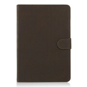 iPad mini PUレザーケース リアルレザー調 ダークブラウン J-04241-4