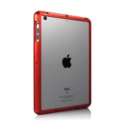 iPad mini用 メタルバンパー ネジ止め式 レッド J-04418-1