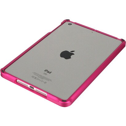 iPad mini用 メタルバンパー スライド式 マゼンタ J-04319-5