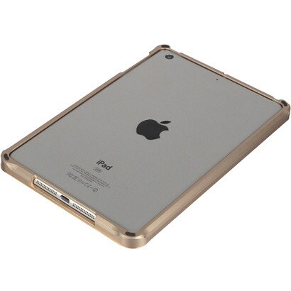 iPad mini用 メタルバンパー スライド式 シャンパンゴールド J-04319-6