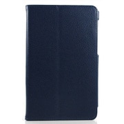 Google Nexus 7 PUレザーケース スタンドストッパー付 ダークブルー J-07687-4