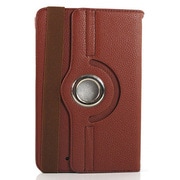 Google Nexus 7 PUレザーケース 360度回転タイプ ブラウン J-07688-2