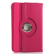 Google Nexus 7 PUレザーケース 360度回転タイプ マゼンタ J-07688-3