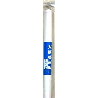 50mm方眼模造紙 788×1091mm 2枚入 白 669-1090